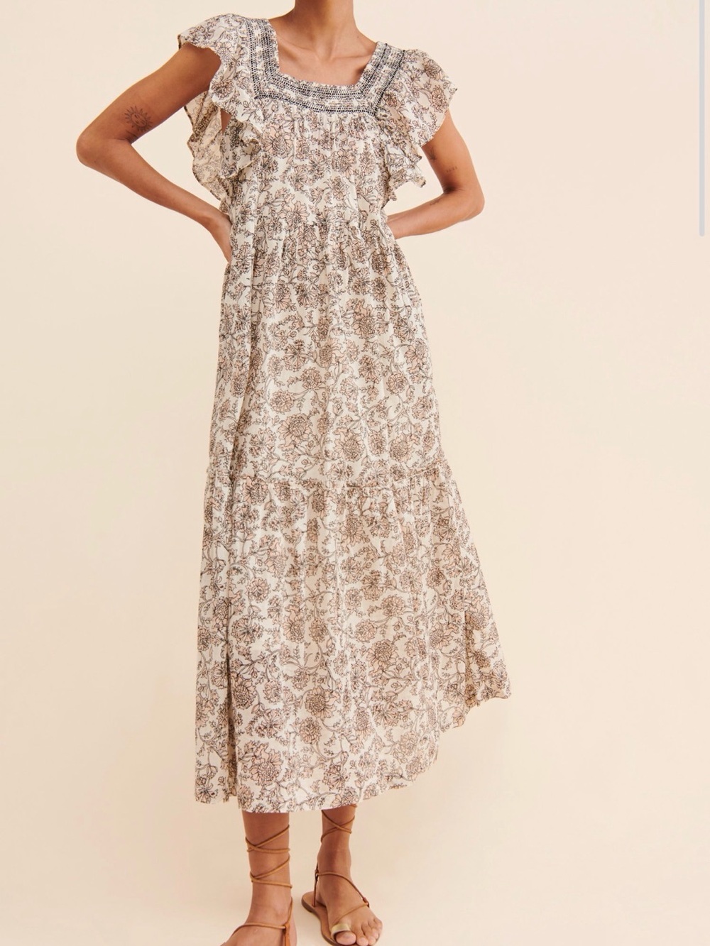 Free People Bonita Floral Midi Dress